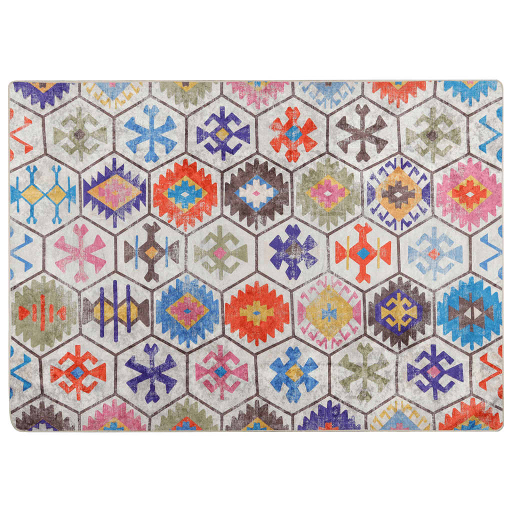 Vidaxl rug washable anti-slip 80x150 cm multi-colored