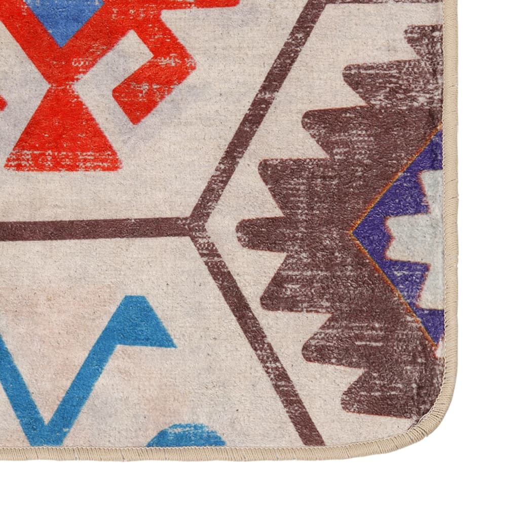 Vidaxl rug washable anti-slip 80x150 cm multi-colored