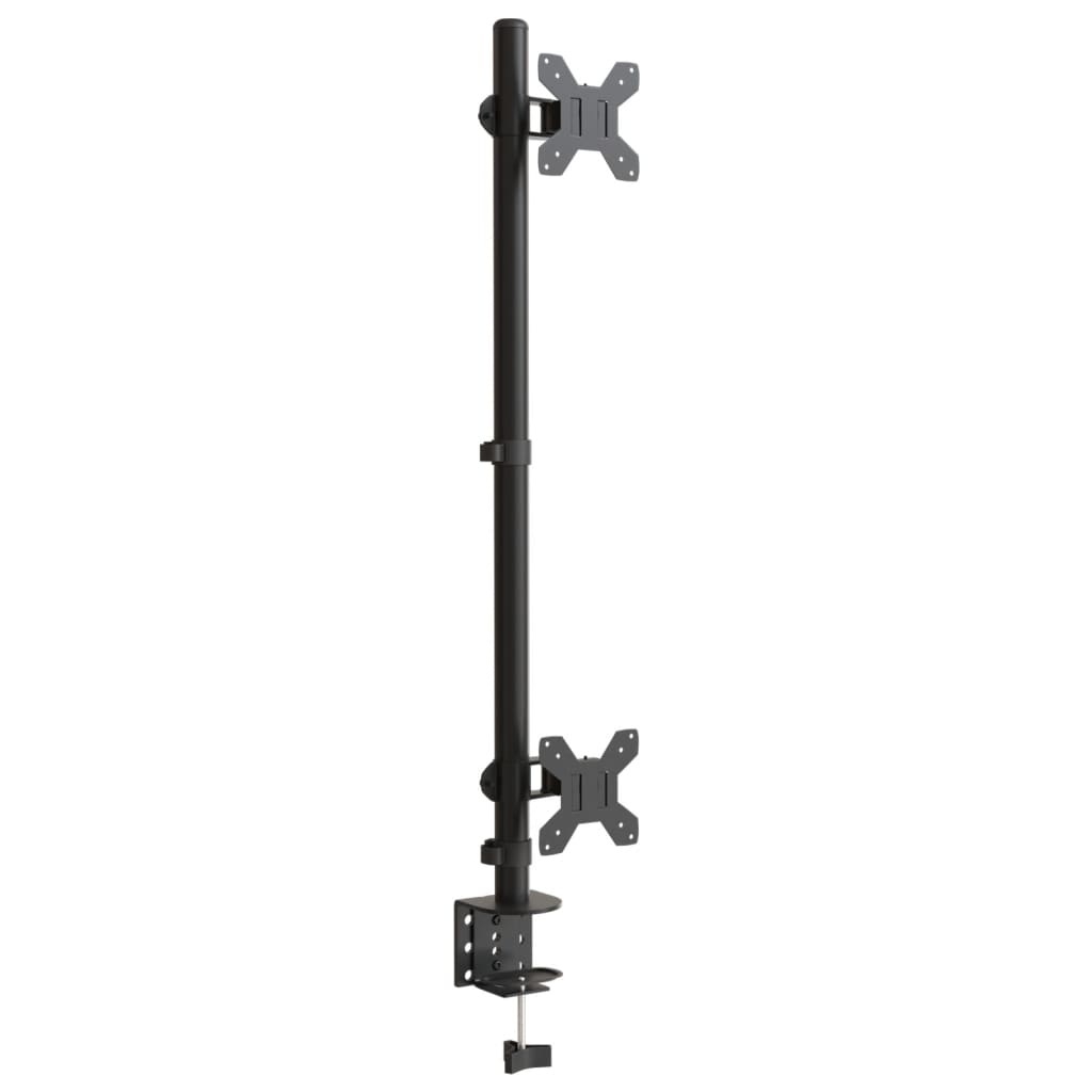 Vidaxl Monitor Standard Double Vesa 75 100 mm ocel černá