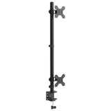 Vidaxl Monitor Standard Double Vesa 75 100 mm ocel černá