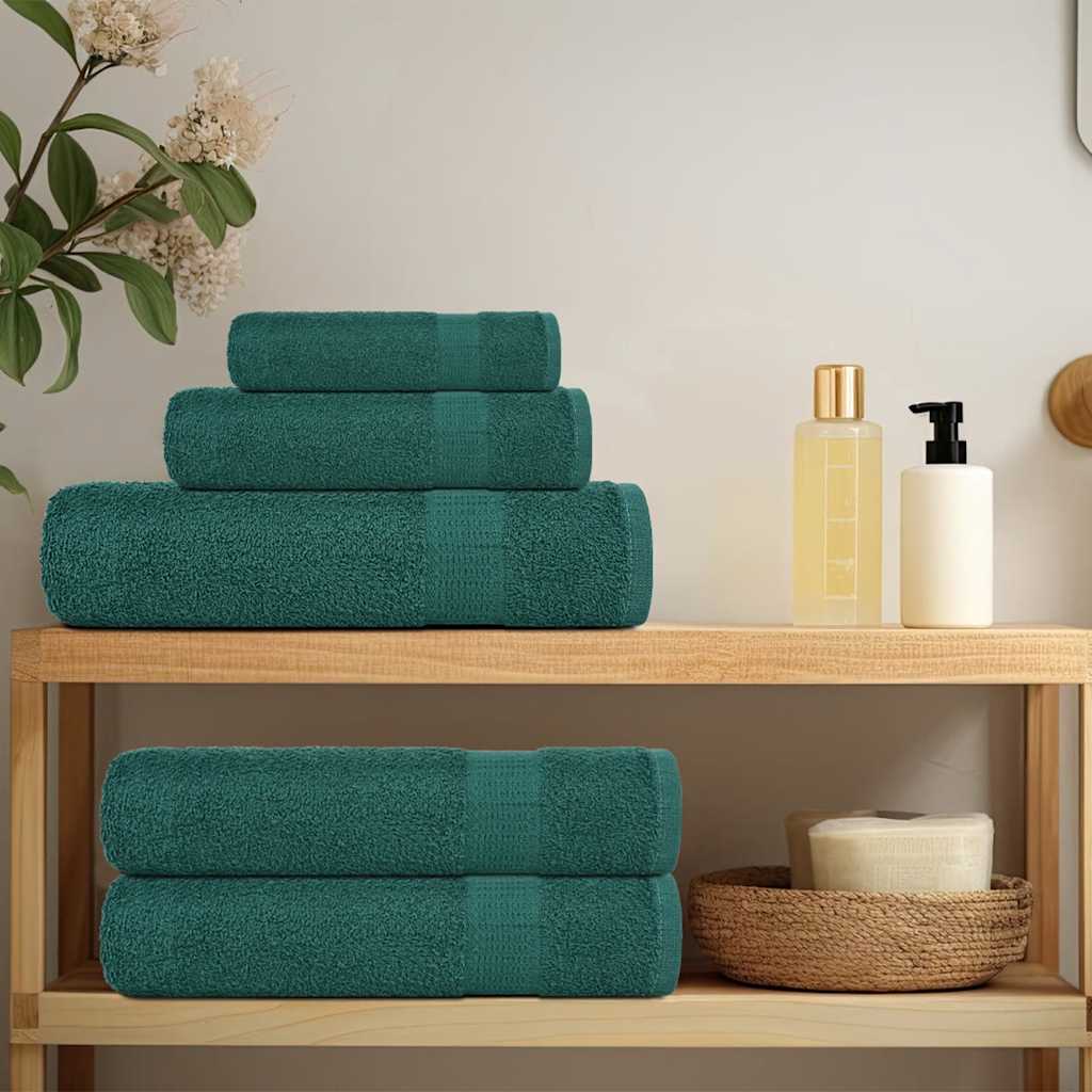 Bidaxl tvål torkar 2 st 30x30 cm 360 g m² 100% bomullsgrön