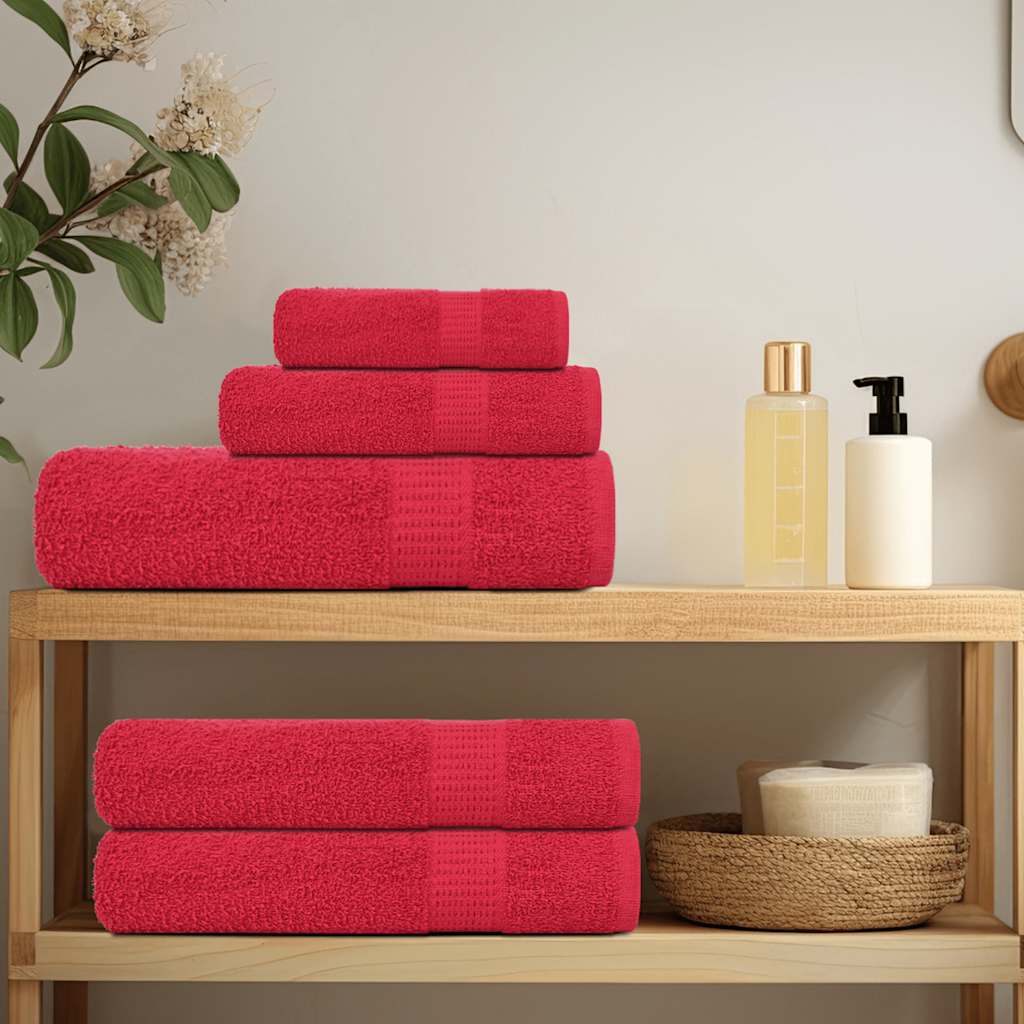 Vidaxl hostové ubrousky 4 ks 30x50 cm 360 g m² 100% bavlna červená