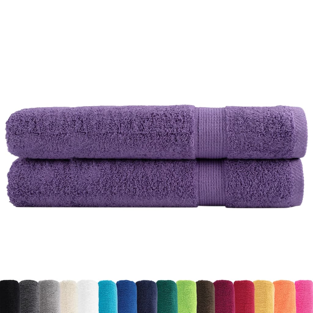 Serviettes Vidaxl Solund 2 PCS 600 g m² 100x200 cm violet