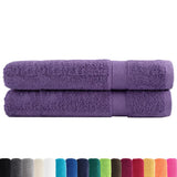 Serviettes Vidaxl Solund 2 PCS 600 g m² 100x200 cm violet