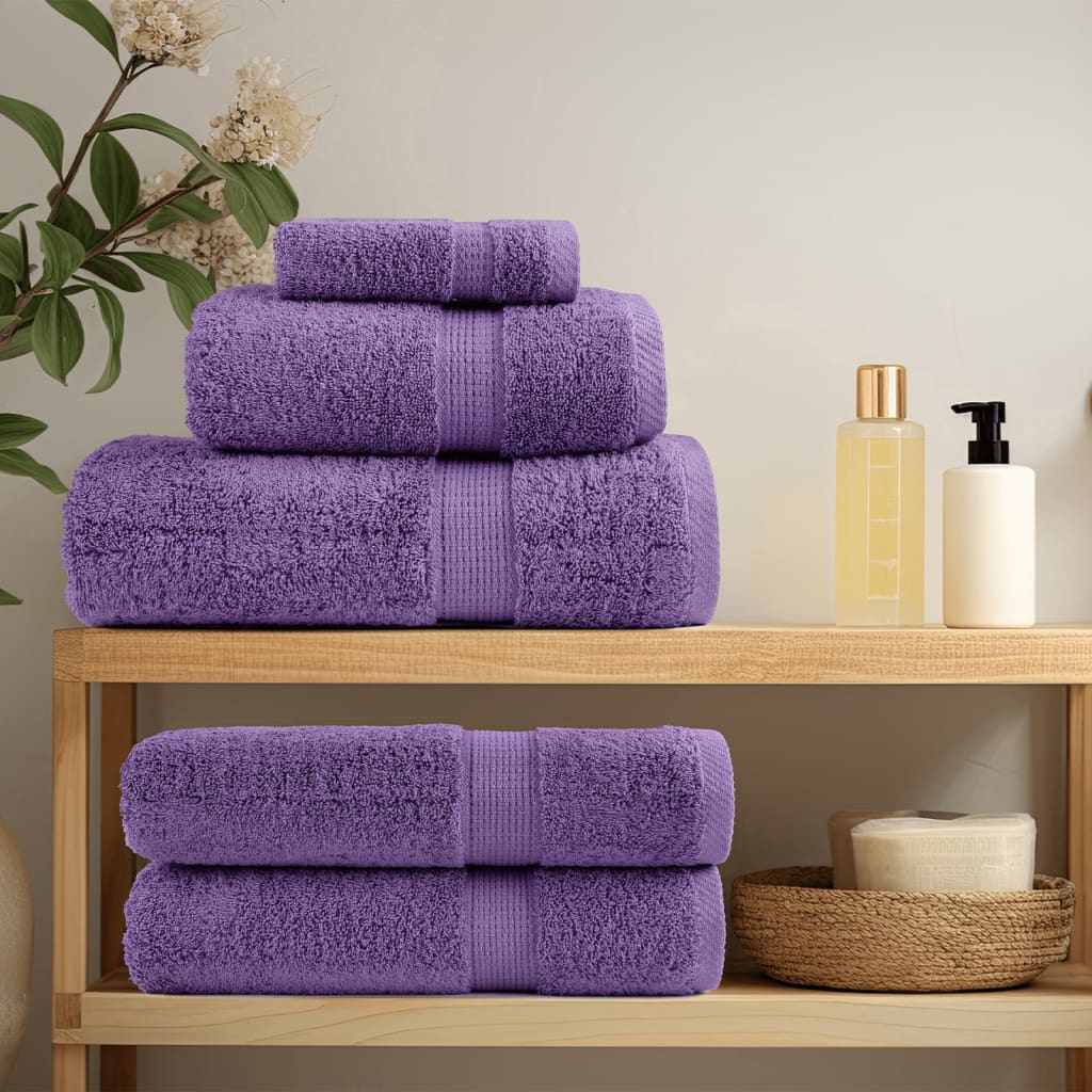 Serviettes Vidaxl Solund 2 PCS 600 g m² 100x200 cm violet