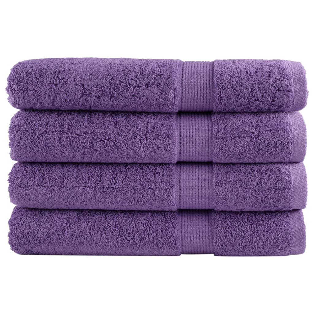 Serviettes Vidaxl Solund 4 PCS 600 g m² 100x200 cm violet