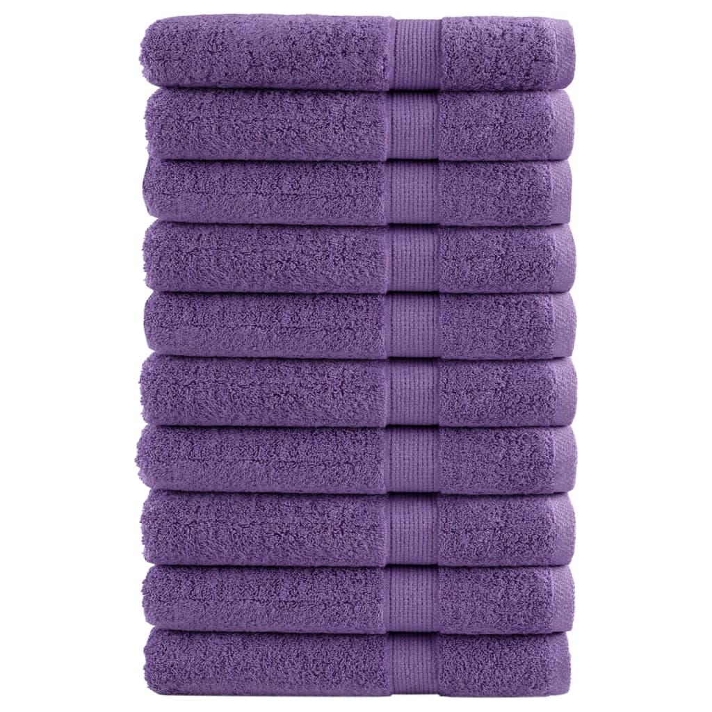 Serviettes Vidaxl Solund 10 st 600 g m² 100x200 cm violet