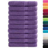 Serviettes Vidaxl Solund 10 st 600 g m² 100x200 cm violet