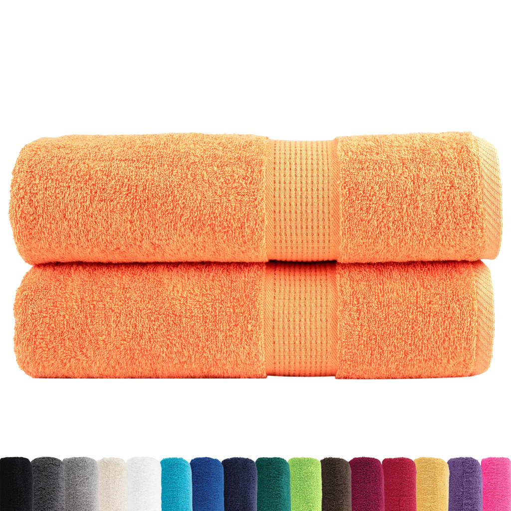 Serviettes de bain vidaxl solund 2 pcs 600 g m² 100x150 cm