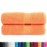 Serviettes de bain vidaxl solund 2 pcs 600 g m² 100x150 cm