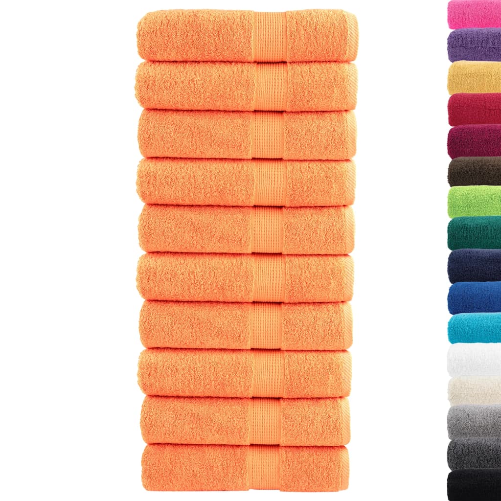 Serviettes de bain vidaxl solund 10 st 600 g m² 100x150 cm