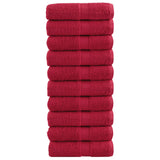 Vidaxl Wipes Solund 10 PCS 600 g m² 30x30 cm rojo