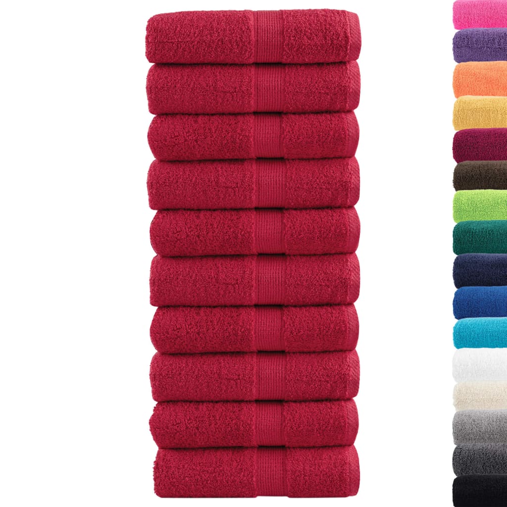Vidaxl Wipes Solund 10 PCS 600 g m² 30x30 cm rojo