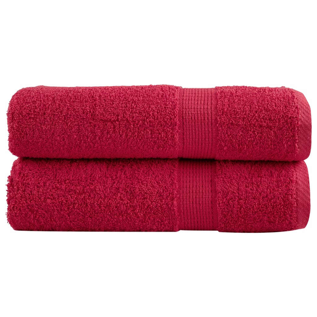 Serviettes de bain vidaxl solund 2 pcs 600 g m² 100x150 cm