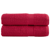 Serviettes de bain vidaxl solund 2 pcs 600 g m² 100x150 cm