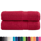 Serviettes de bain vidaxl solund 2 pcs 600 g m² 100x150 cm