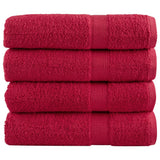 Serviettes de bain vidaxl solund 4 pcs 600 g m² 100x150 cm
