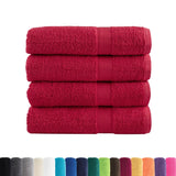 Serviettes de bain vidaxl solund 4 pcs 600 g m² 100x150 cm