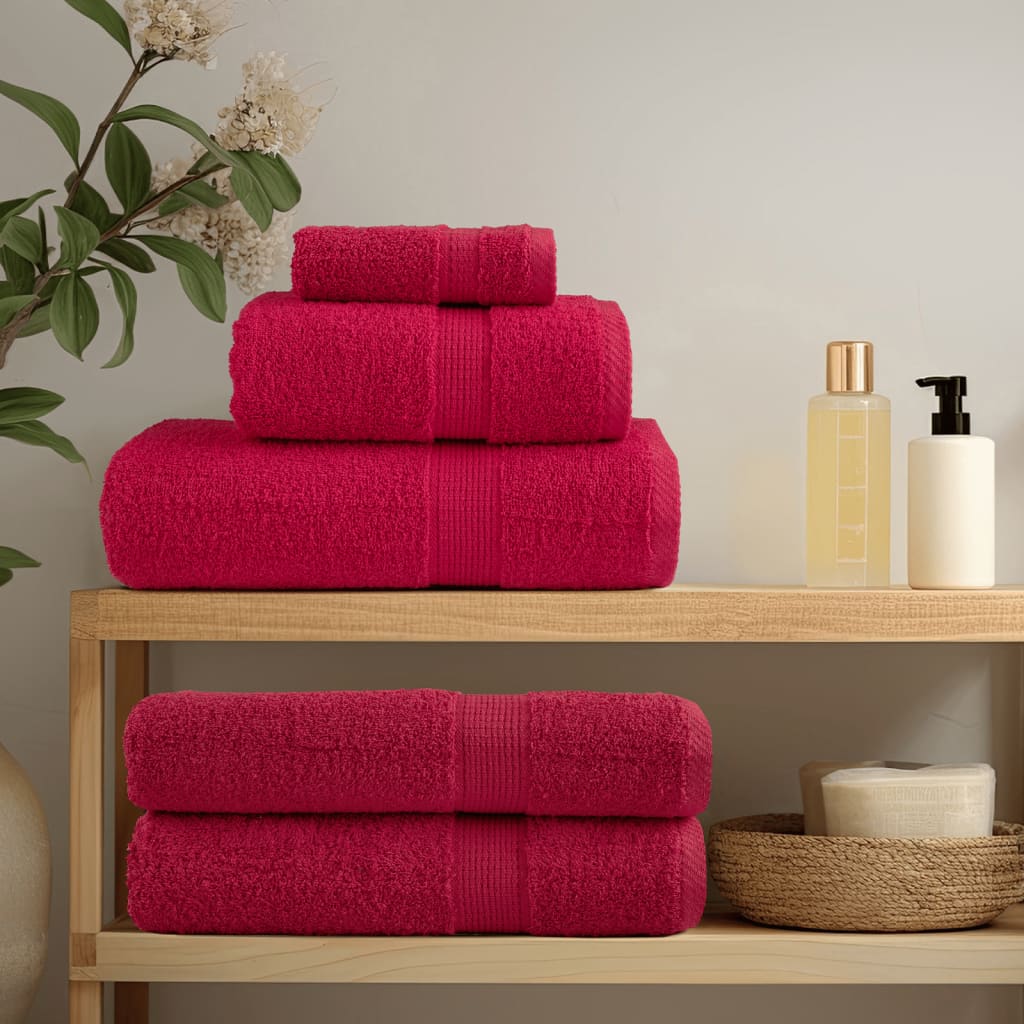 Serviettes de bain vidaxl solund 4 pcs 600 g m² 100x150 cm
