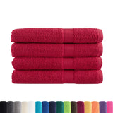 Serviettes Vidaxl Solund 4 PCS 600 g m² 100x200 cm rouge