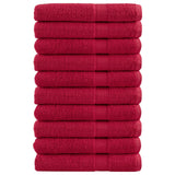 Serviettes vidaxl solund 10 st 600 g m² 100x200 cm rouge