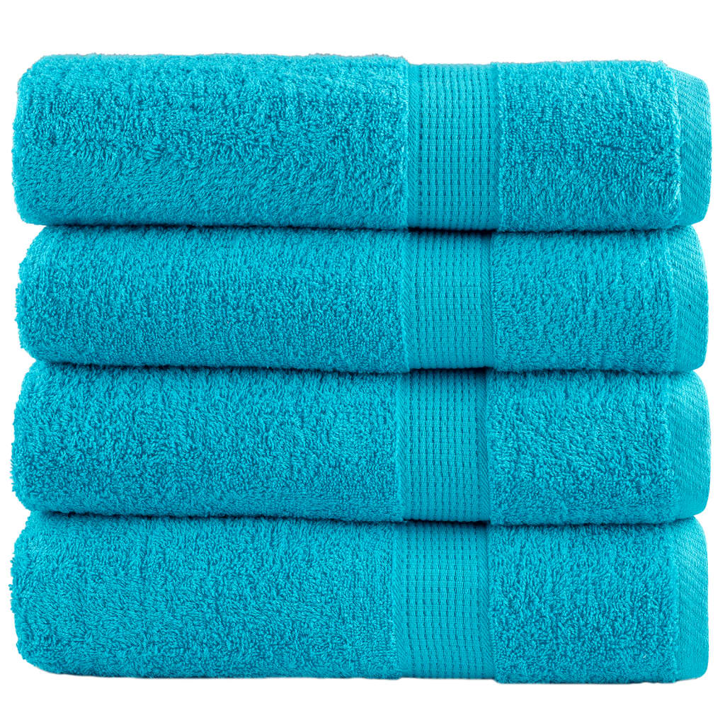 Serviettes de bain vidaxl solund 4 pcs 600 g m² 100x150 cm