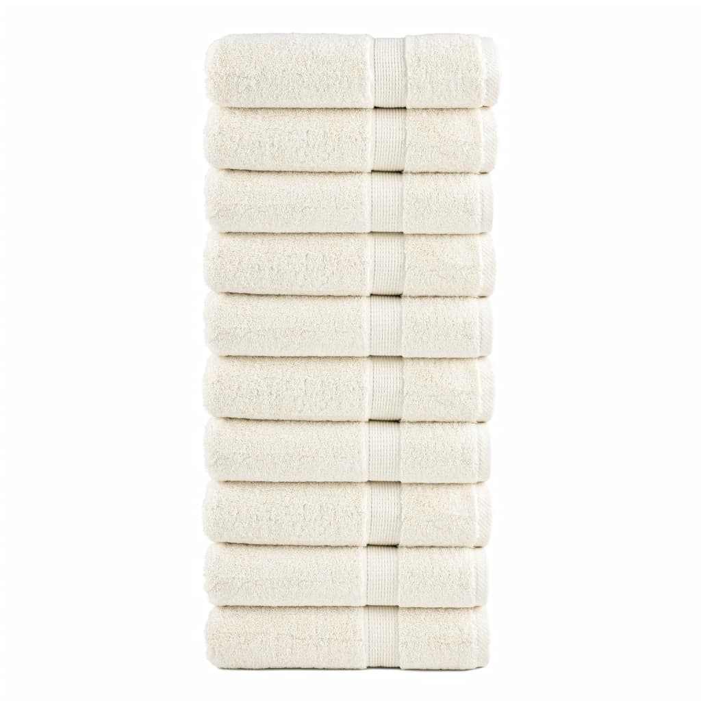 Serviettes de bain vidaxl solund 10 st 600 g m² 100x150 cm