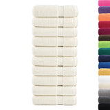 Serviettes de bain vidaxl solund 10 st 600 g m² 100x150 cm