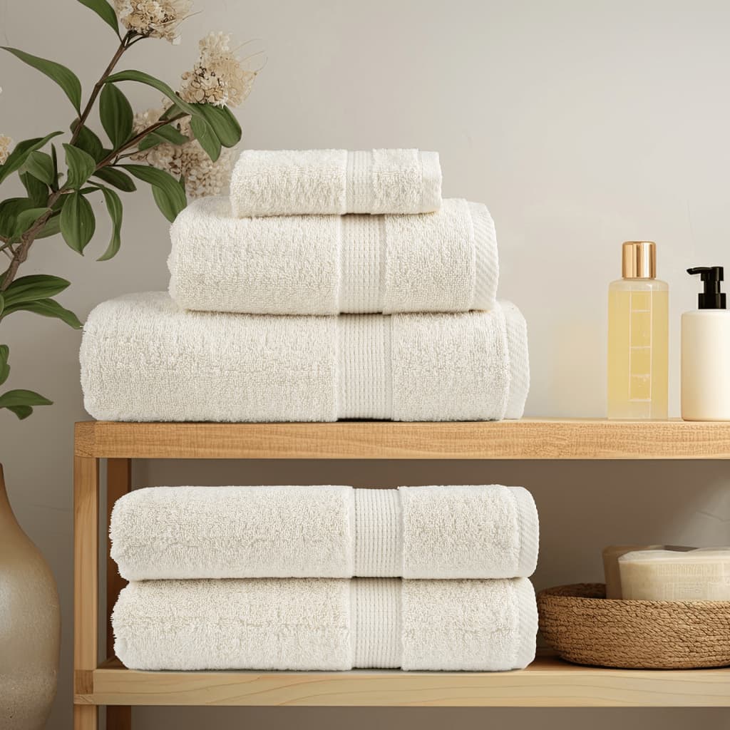 Serviettes de bain vidaxl solund 10 st 600 g m² 100x150 cm