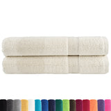 Serviettes Vidaxl Solund 2 PCS 600 g m² 100x200 cm Crème -Colored