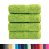 Vidaxl invité lingettes solund 4 pcs 600 g m² 30x30 cm vert pomme