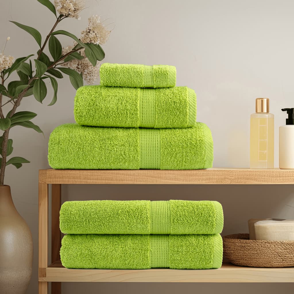 Vidaxl invité lingettes solund 4 pcs 600 g m² 30x30 cm vert pomme
