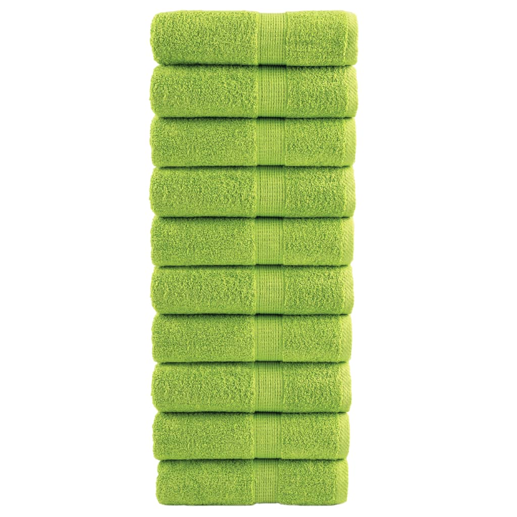 Vidaxl invité lingettes solund 10 pcs 600 g m² 30x30 cm vert pomme