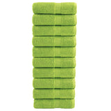 Vidaxl invité lingettes solund 10 pcs 600 g m² 30x30 cm vert pomme