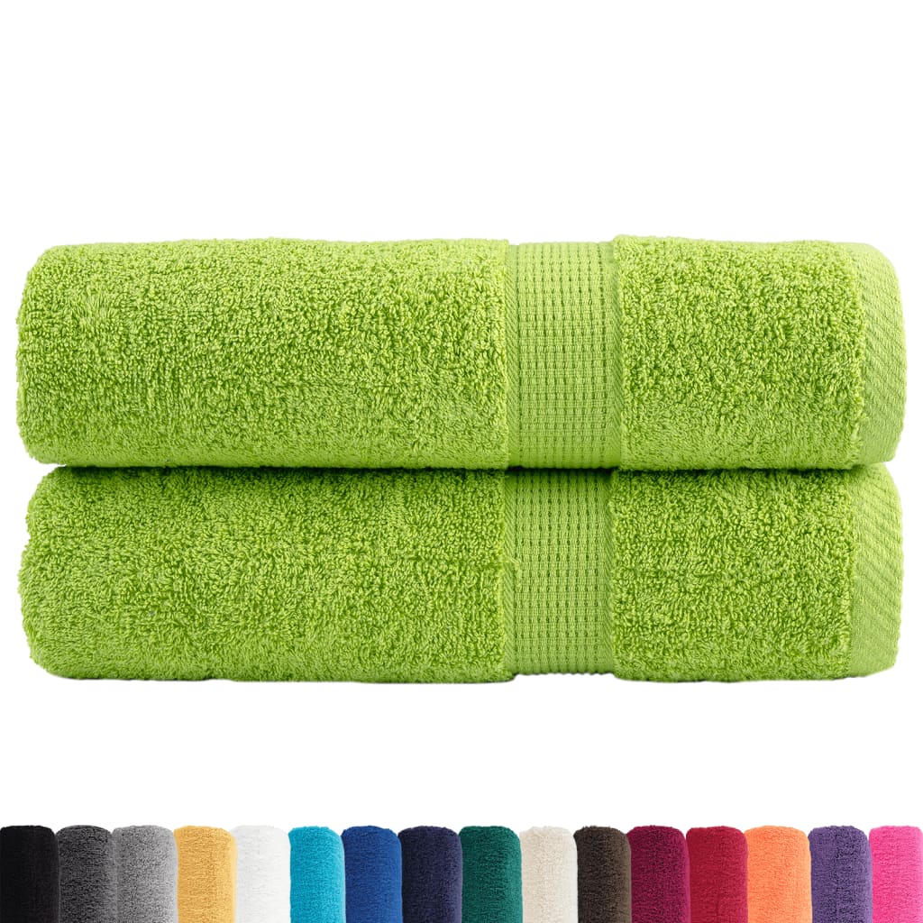 Serviettes de bain vidaxl solund 2 pcs 600 g m² 100x150 cm