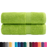 Serviettes de bain vidaxl solund 2 pcs 600 g m² 100x150 cm