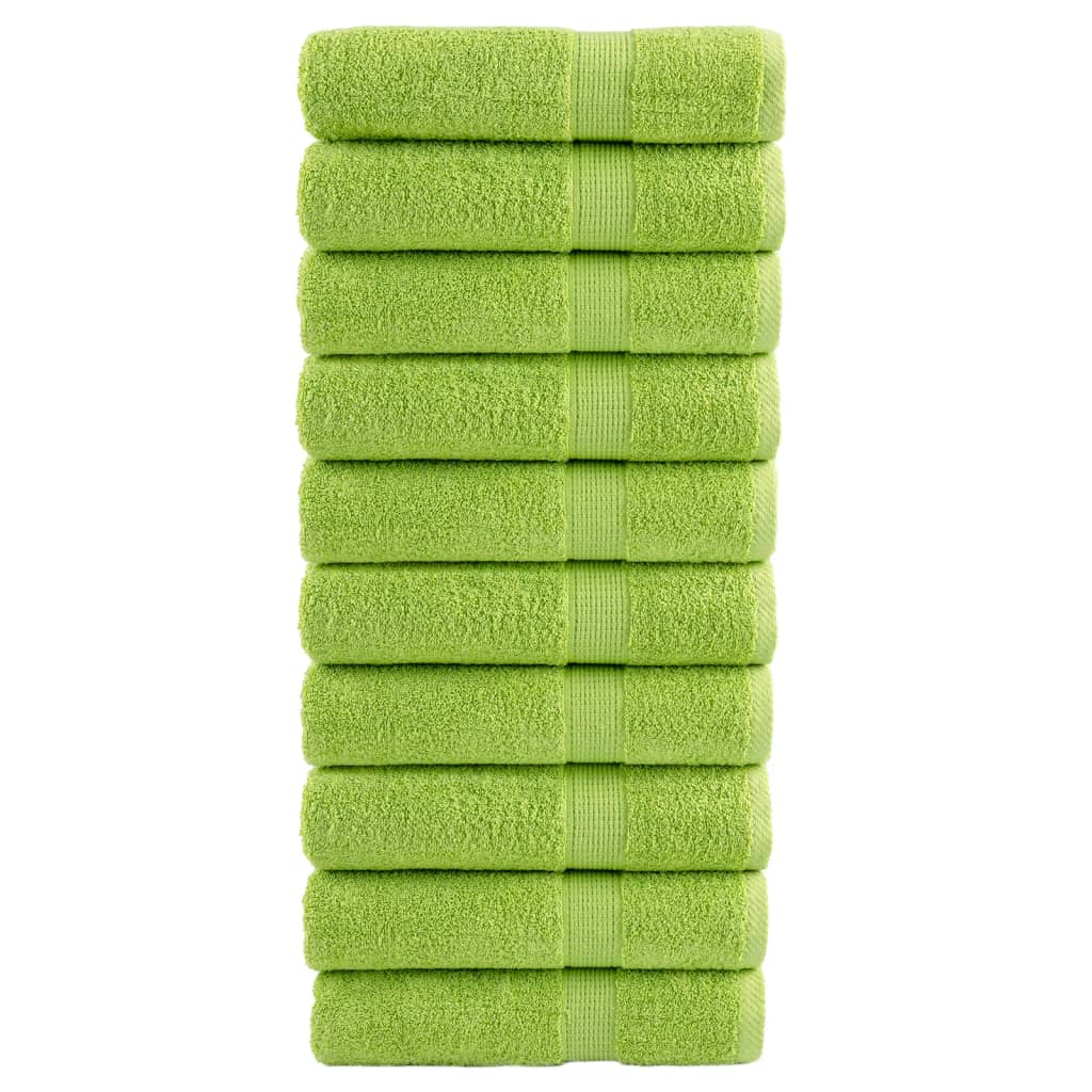 Serviettes de bain vidaxl solund 10 st 600 g m² 100x150 cm