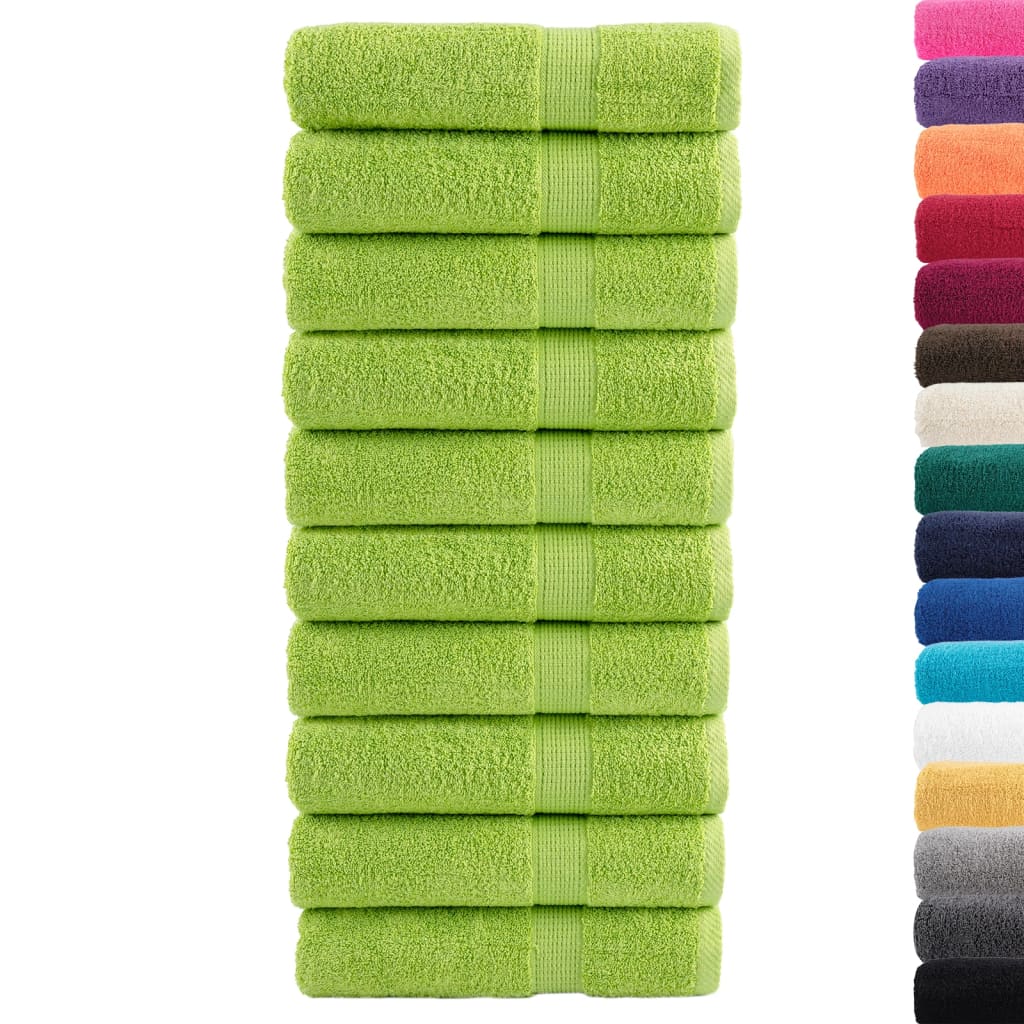 Serviettes de bain vidaxl solund 10 st 600 g m² 100x150 cm