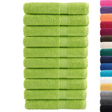 Vidaxl Handdicher Solund 10 PCS 600 g m²m² 100x200 cm Apple Gréng