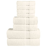 Vidaxl 8-piece towel set Solund 600 g m² cream-colored
