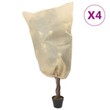 Vidaxl Plant covers with drawstring 4 st 70 g m² 0.8x1 m
