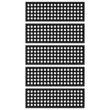 Podstavki za stopnice Vidaxl 5 St 25x75 cm guma