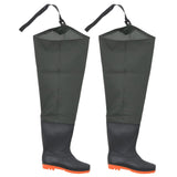 Vidaxl Fisheries Boots Size 45 Dark Green