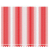 Tissu de remplacement Vidaxl pour Luifel rayé 4,5x3,5 m rouge et blanc