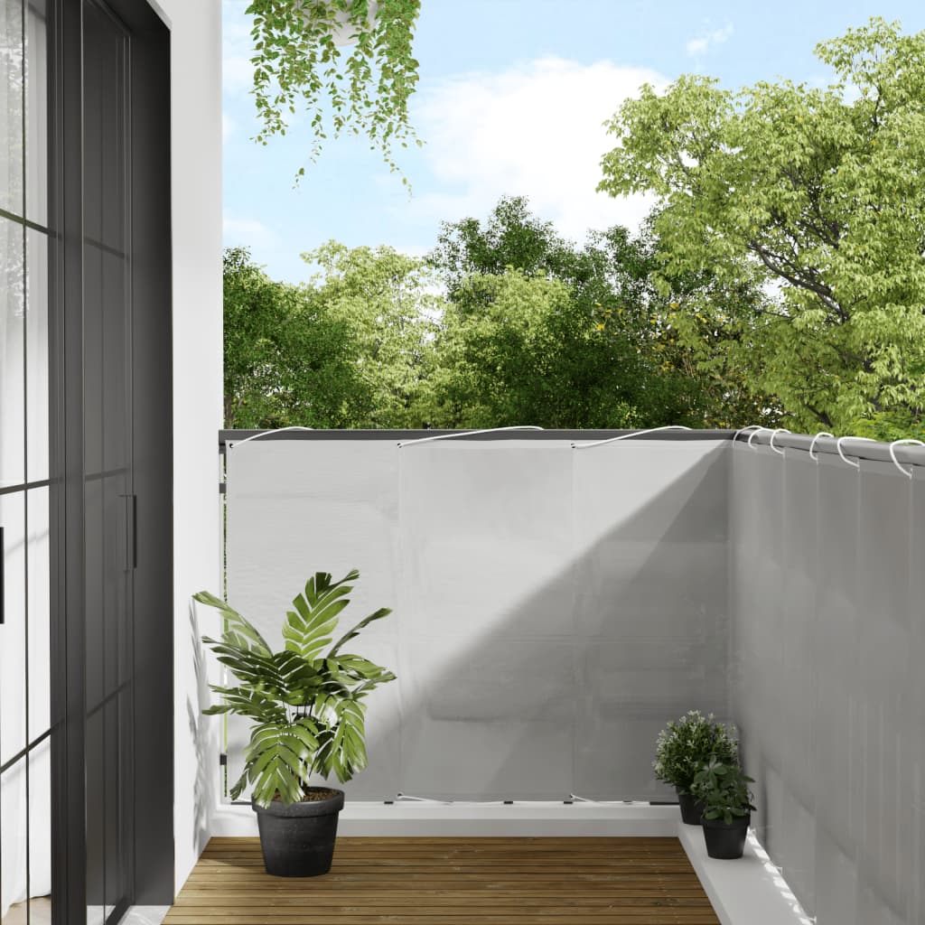 Screen balkonu Vidaxl 120x500 cm 100% Oxford Polyester Light Grey