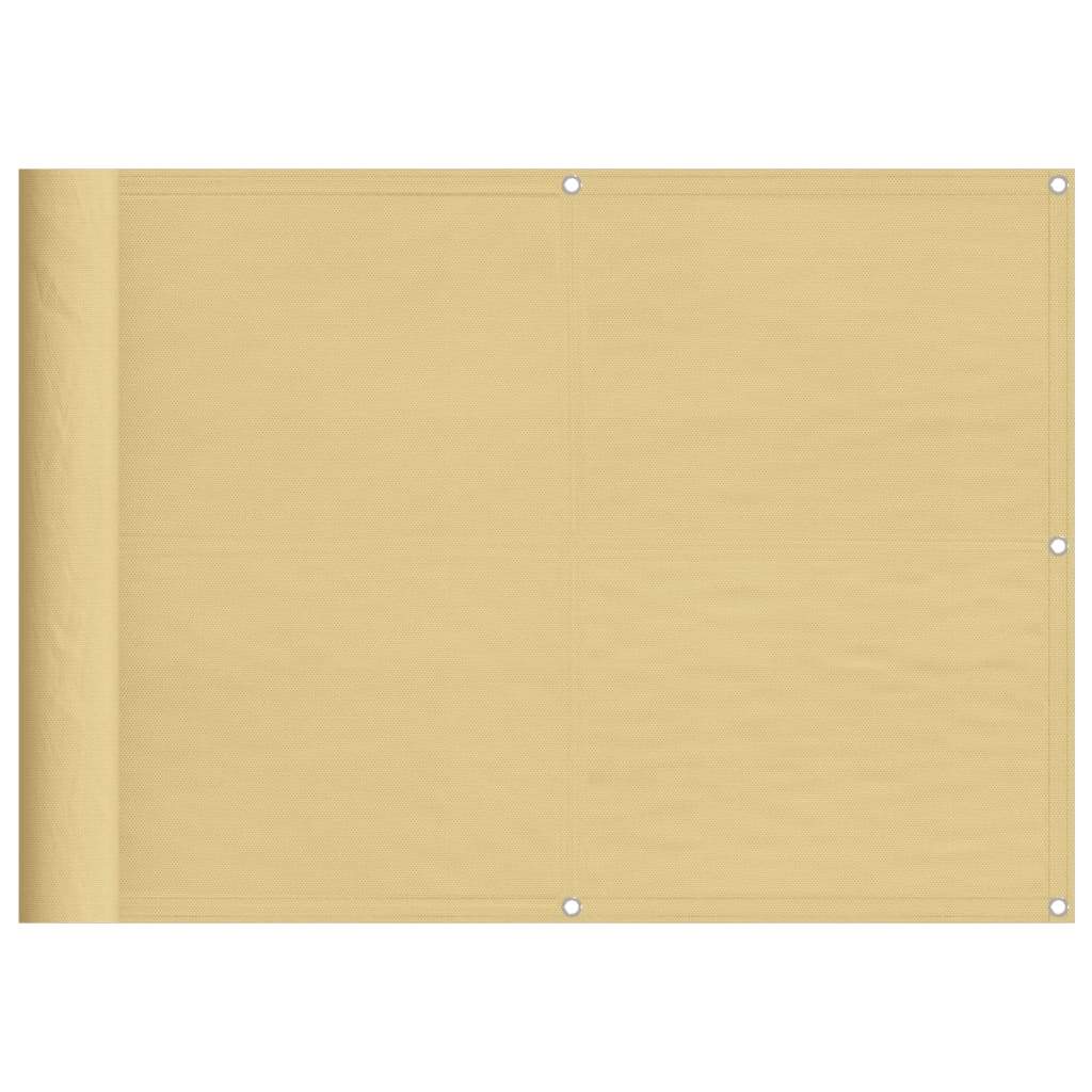 Obrazovka balkonu Vidaxl 75x400 cm 100% Oxford Polyester písek -