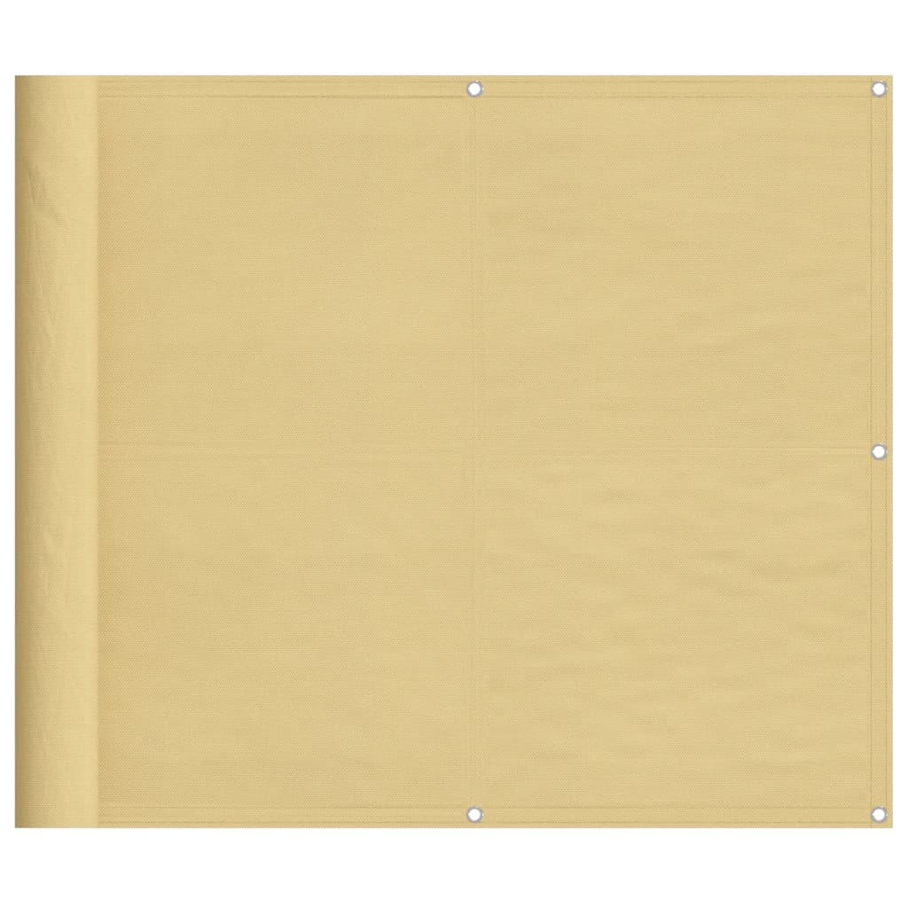 Obrazovka balkonu Vidaxl 90x600 cm 100% Oxford Polyester písek -