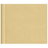 Obrazovka balkonu Vidaxl 90x600 cm 100% Oxford Polyester písek -