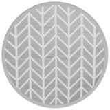 Vidaxl ausserhalb vun Tug Arakil Ø 200 cm Polypprope Grey