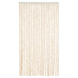 Vidaxl Fly Cundain 100x220 cm Chenille Beige a bílá